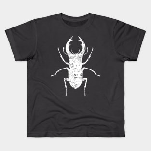 Stag beetle grunge Kids T-Shirt